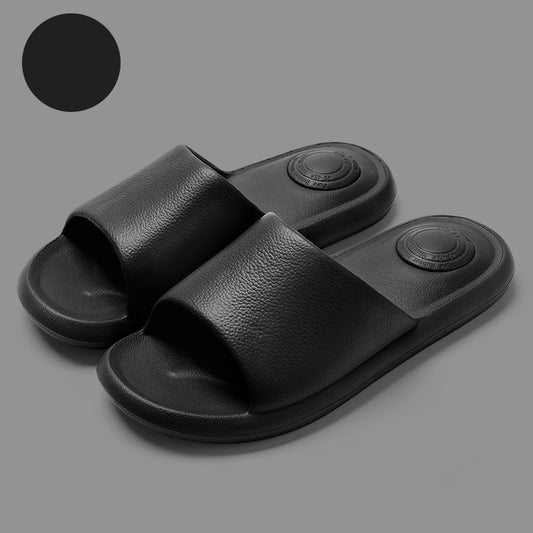 Summer Fashion Solid Color Slippers - Anti-Slip Bathroom Footwear for Women and Men - Goodoo